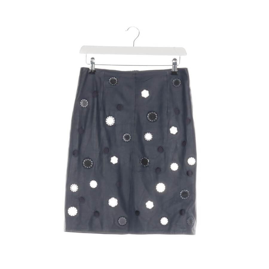 Image 1 of Leather Skirt 34 Navy in color Blue | Vite EnVogue