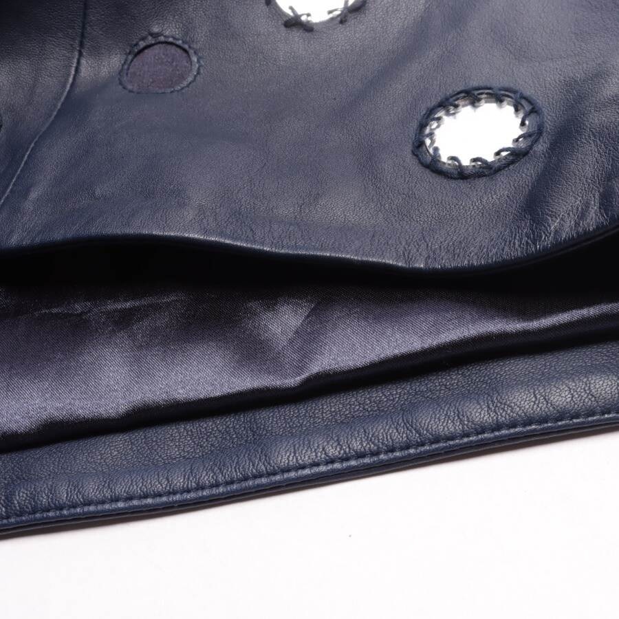 Image 3 of Leather Skirt 34 Navy in color Blue | Vite EnVogue