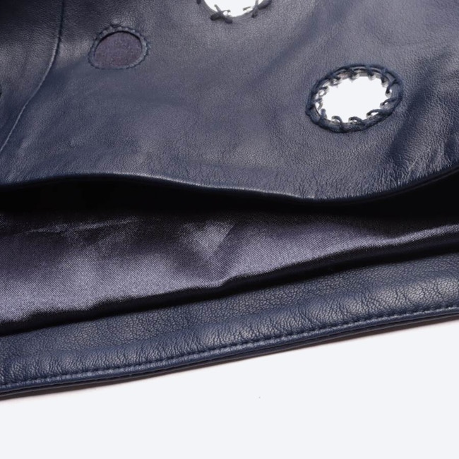 Image 3 of Leather Skirt 34 Navy in color Blue | Vite EnVogue