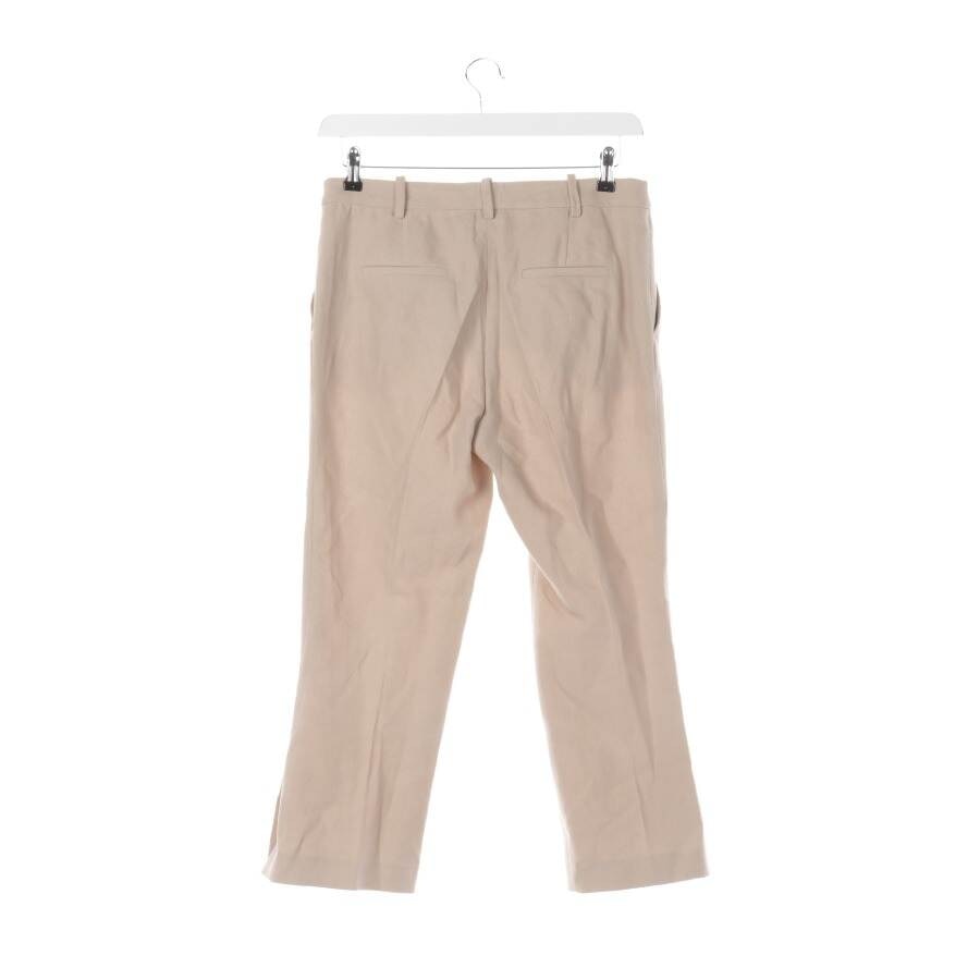 Image 2 of Trousers 40 Beige in color White | Vite EnVogue