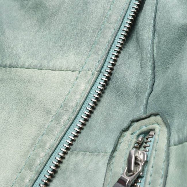 Image 4 of LeatherJacket 38 Cadetblue in color Blue | Vite EnVogue
