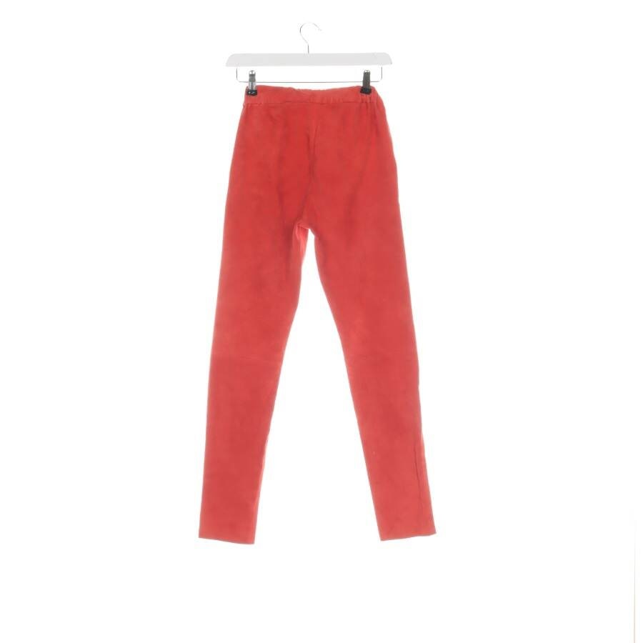 Image 2 of Leather Pants 32 Red in color Red | Vite EnVogue