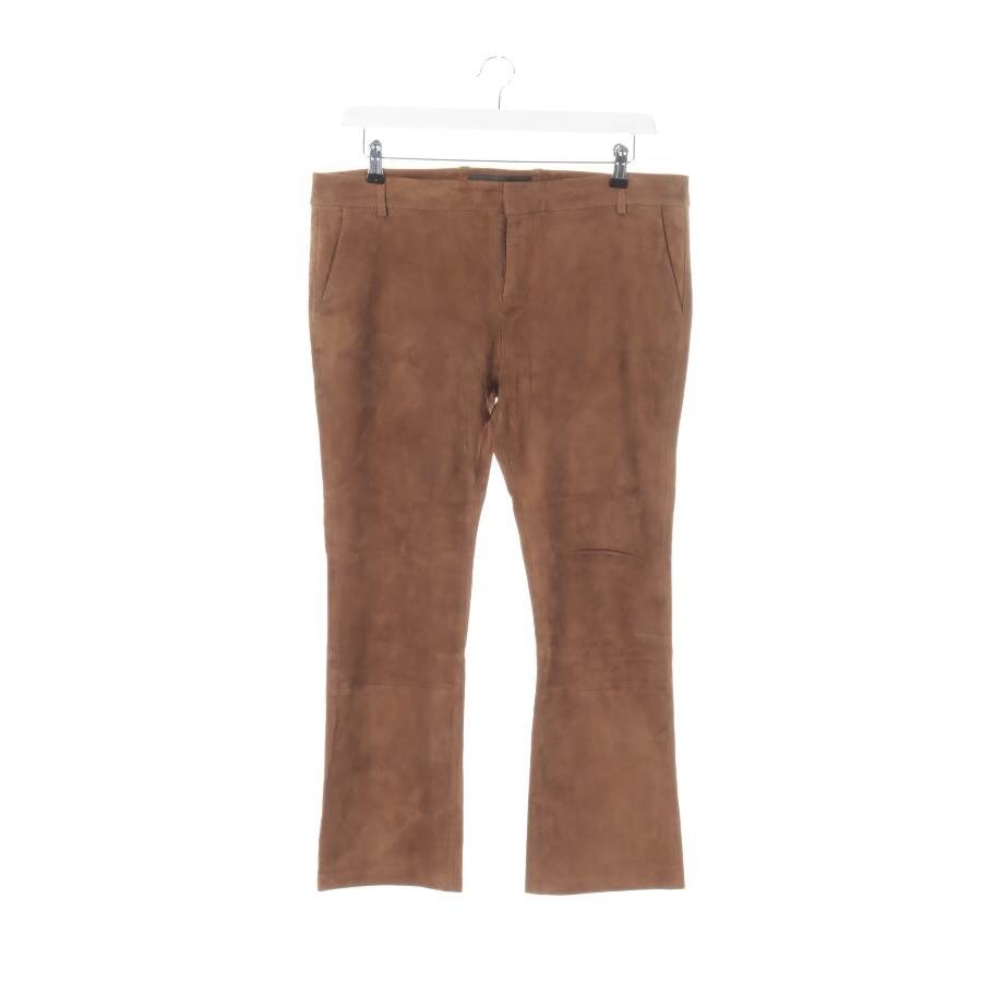 Image 1 of Leather Pants 42 Brown in color Brown | Vite EnVogue