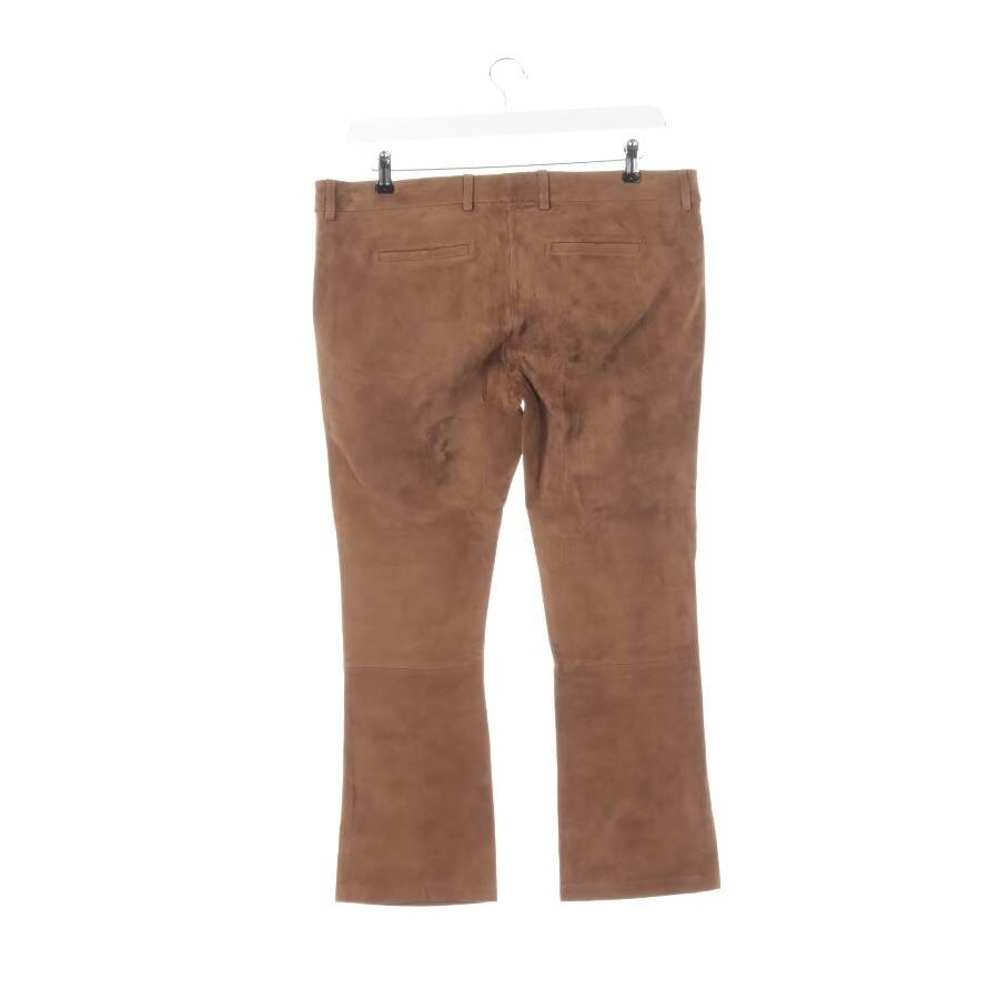 Image 2 of Leather Pants 42 Brown in color Brown | Vite EnVogue