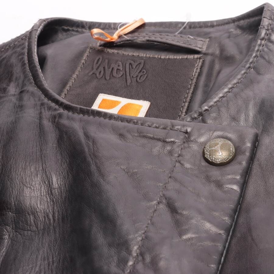 Image 3 of LeatherJacket 38 Gray in color Gray | Vite EnVogue
