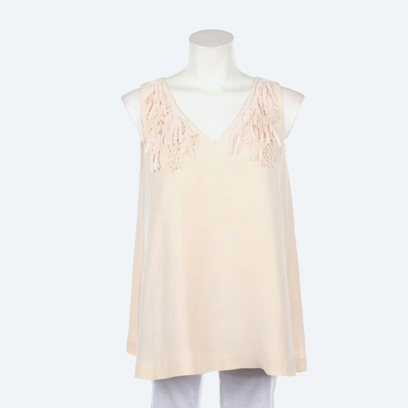 Image 1 of Silk Top 38 Peach in color Yellow | Vite EnVogue