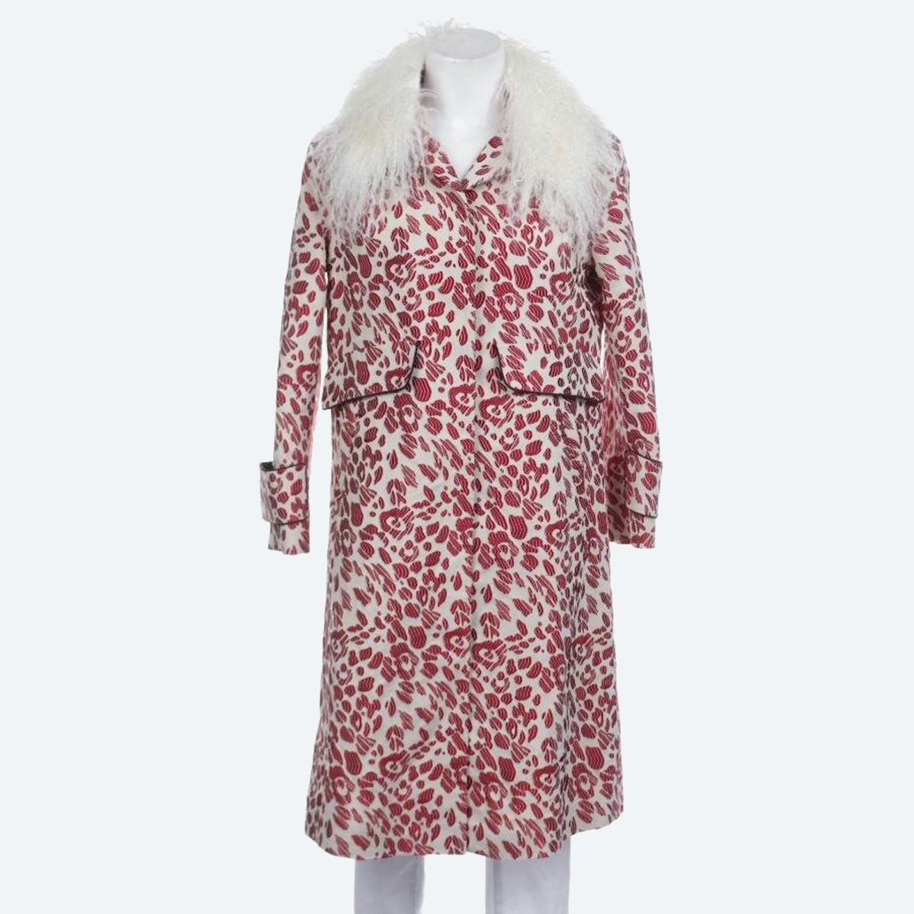 Image 1 of Between-seasons Coat 36 Ivory in color White | Vite EnVogue