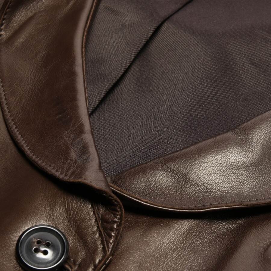 Image 3 of LeatherJacket 36 Dark brown in color Brown | Vite EnVogue