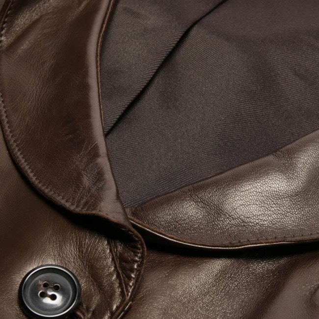 Image 4 of LeatherJacket 36 Dark brown in color Brown | Vite EnVogue
