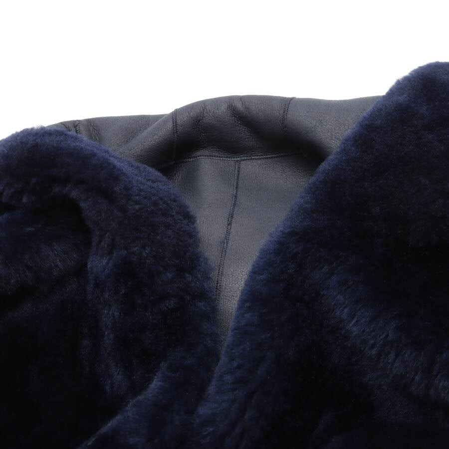 Image 5 of Leather Coat XS Darkblue in color Blue | Vite EnVogue