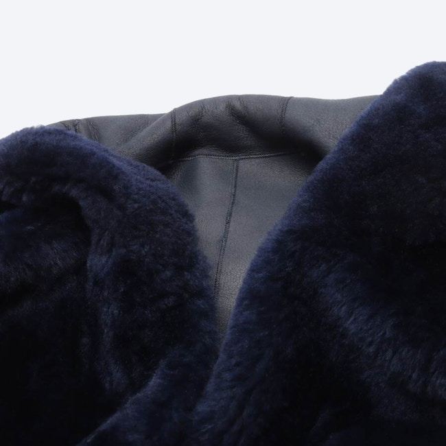 Image 5 of Leather Coat XS Darkblue in color Blue | Vite EnVogue