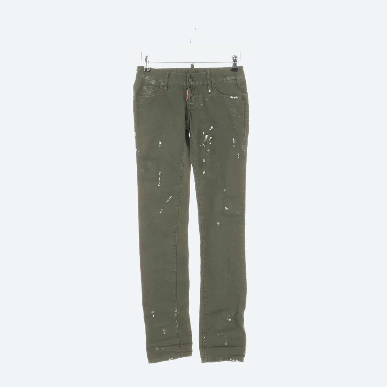 Image 1 of Trousers 32 Dark Green in color Green | Vite EnVogue