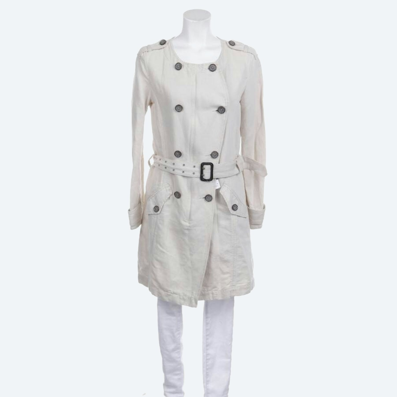 Image 1 of Between-seasons Coat M White in color White | Vite EnVogue