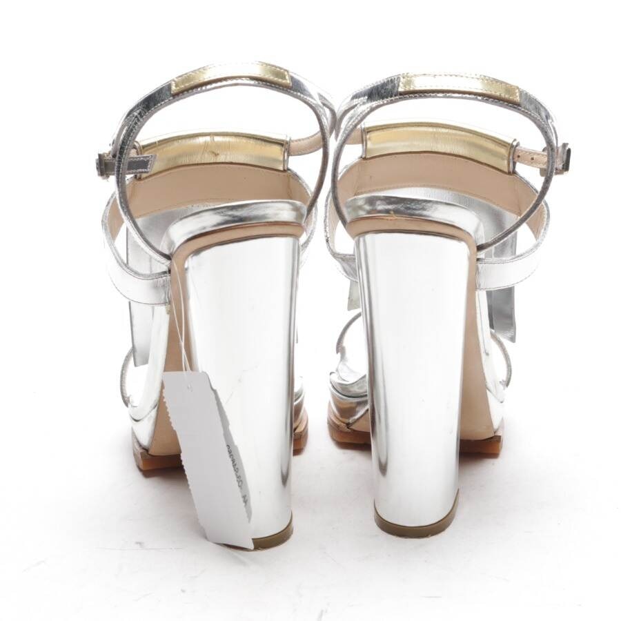 Image 3 of Heeled Sandals EUR38 Silver in color Metallic | Vite EnVogue