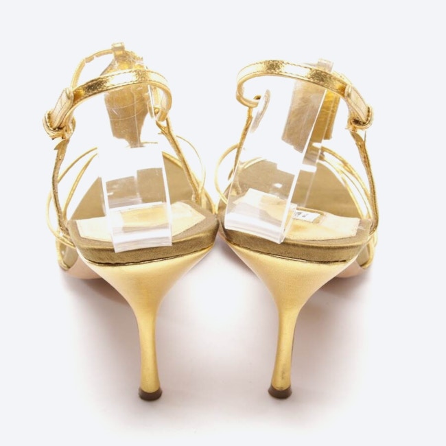 Image 3 of Heeled Sandals EUR 39 Gold in color Metallic | Vite EnVogue