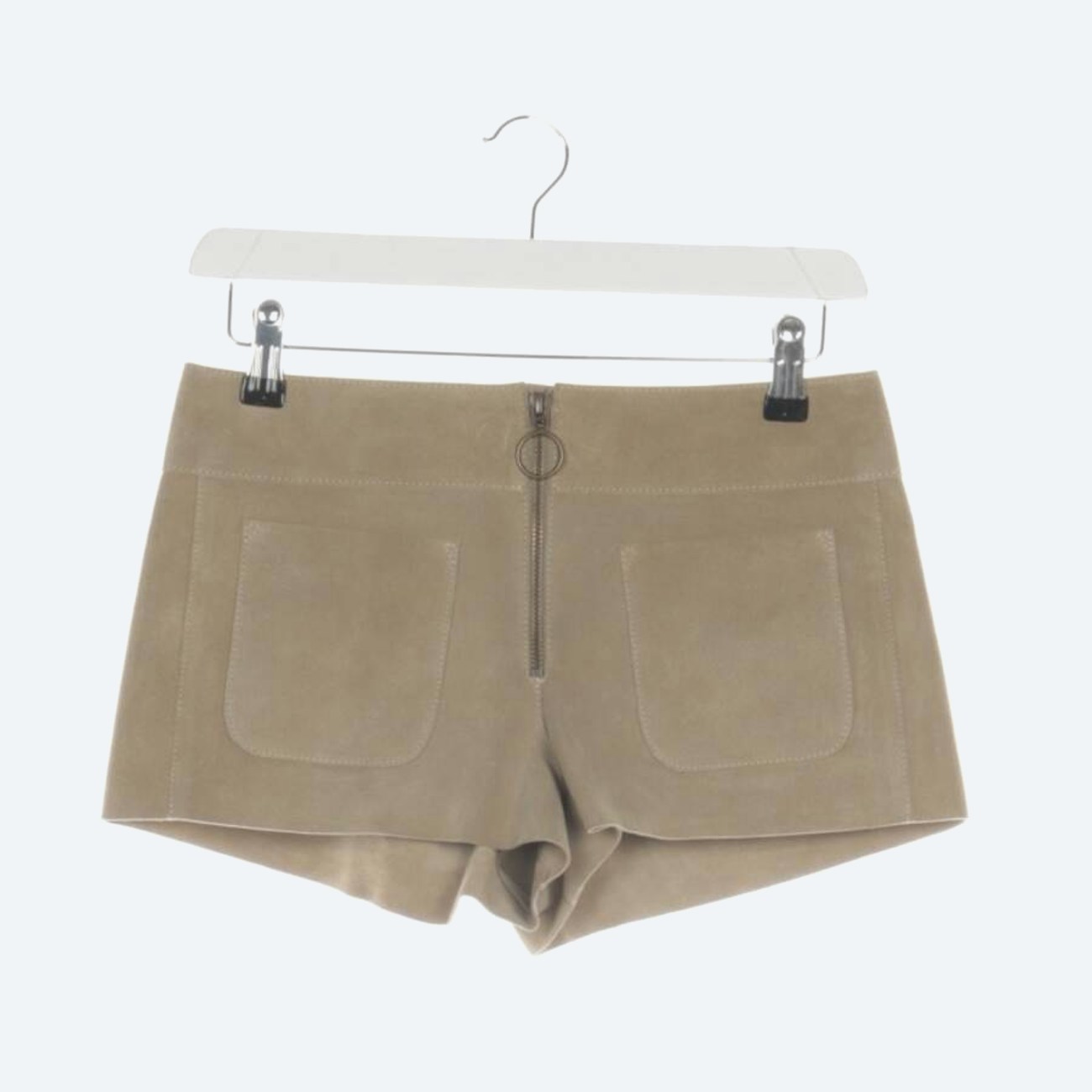 Image 1 of Leather Shorts 34 Beige in color White | Vite EnVogue