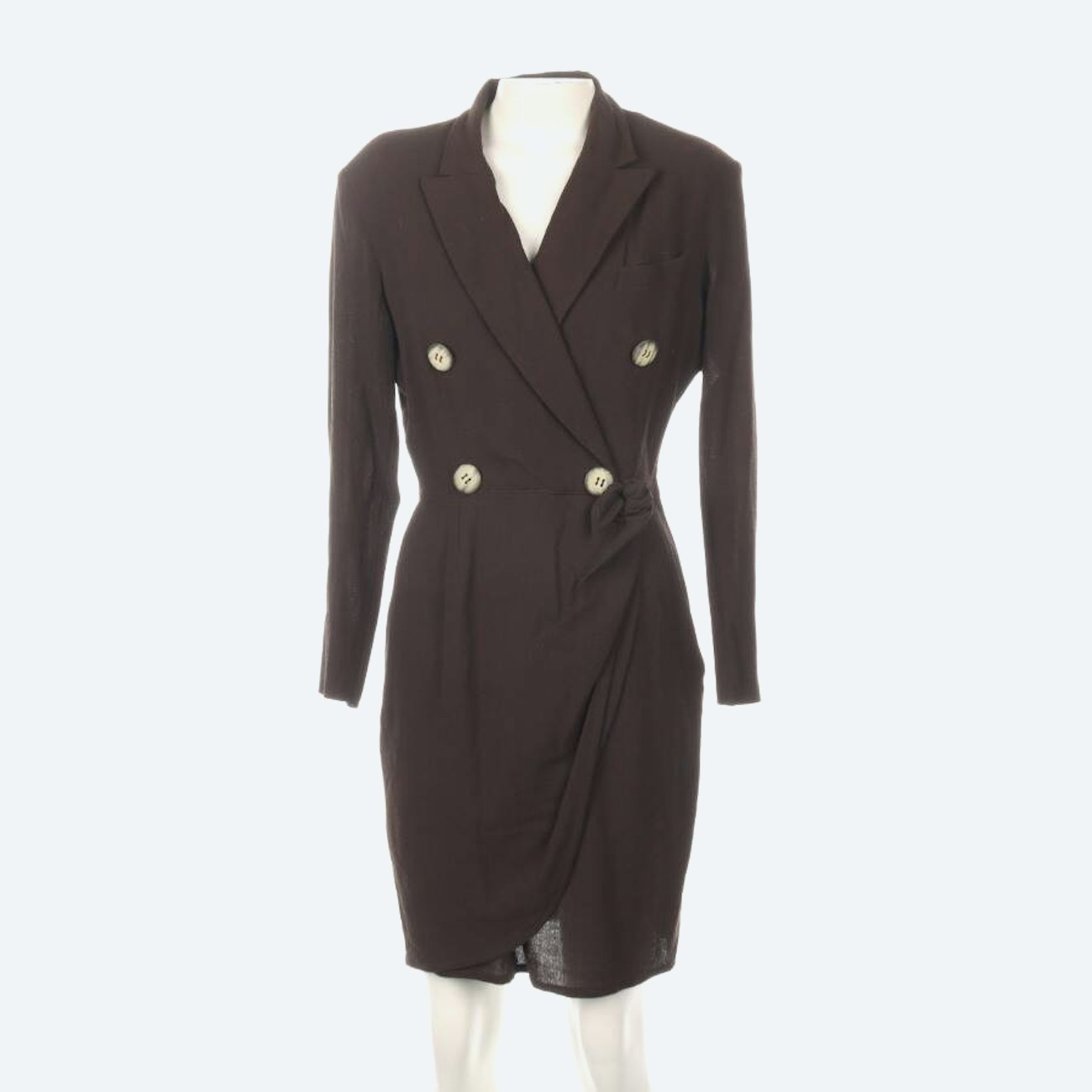 Image 1 of Wool Dress 36 Brown in color Brown | Vite EnVogue