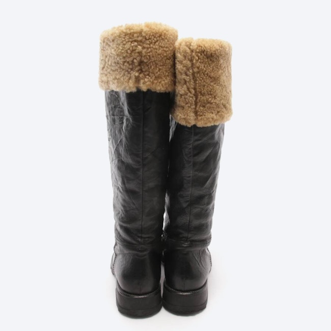 Image 3 of Boots EUR 37 Dark Brown in color Black | Vite EnVogue