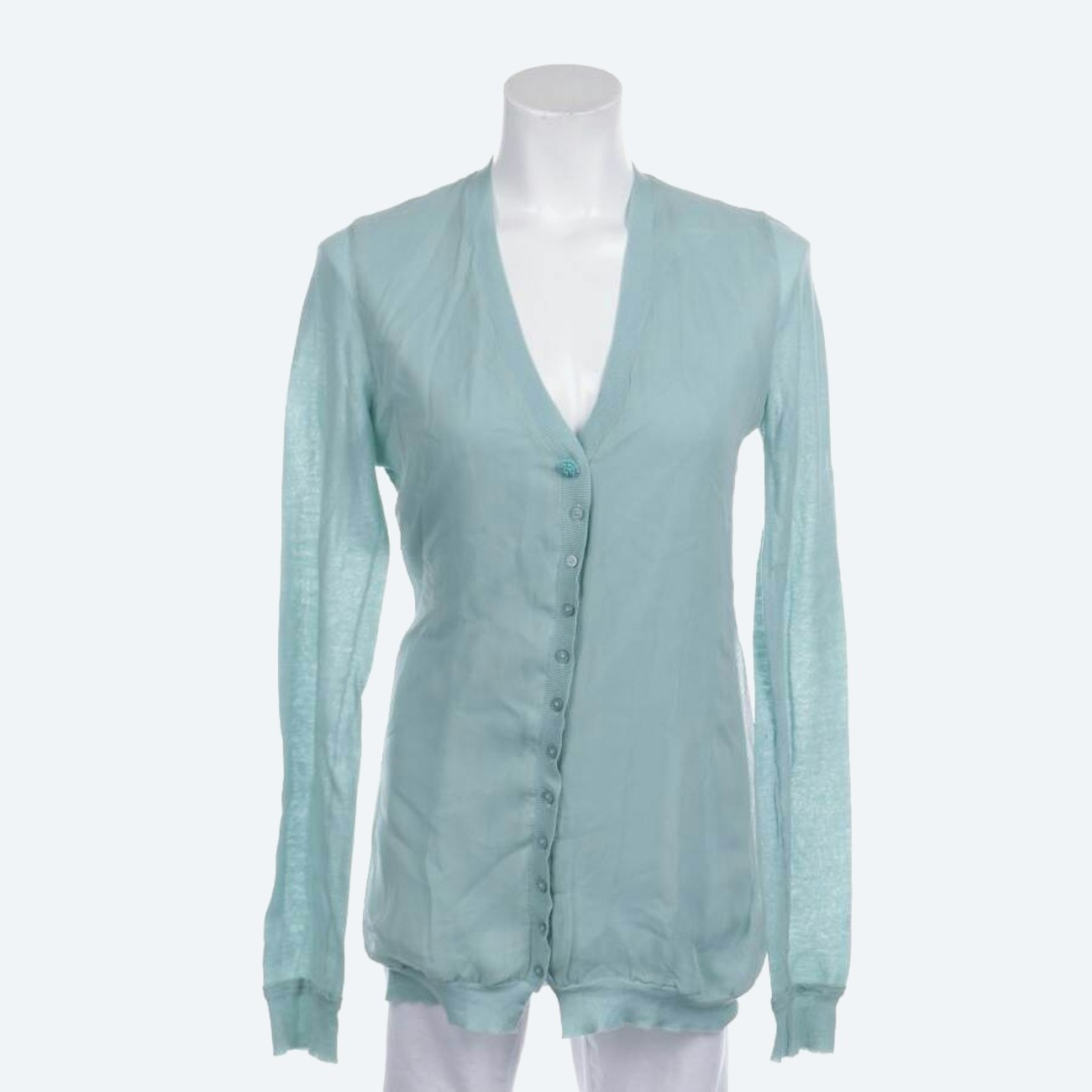 Image 1 of Cardigan 38 Pastel green in color Green | Vite EnVogue