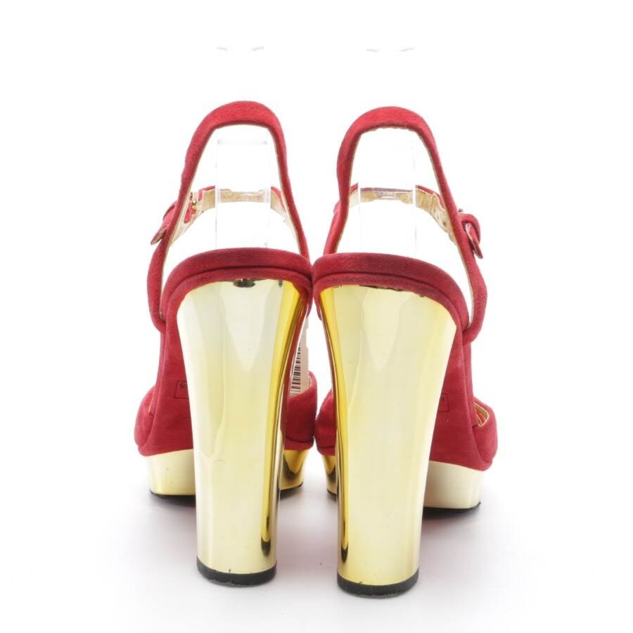 Image 3 of Heeled Sandals EUR 38.5 Red in color Red | Vite EnVogue