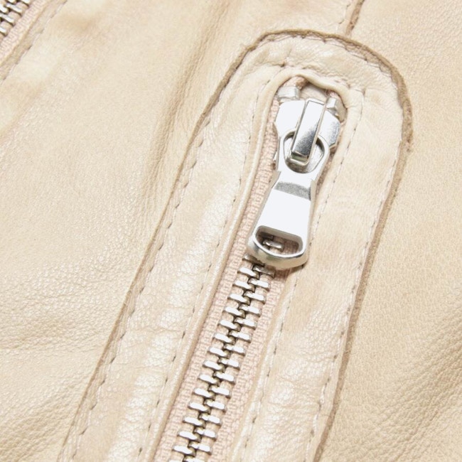 Image 4 of LeatherJacket 38 Beige in color White | Vite EnVogue