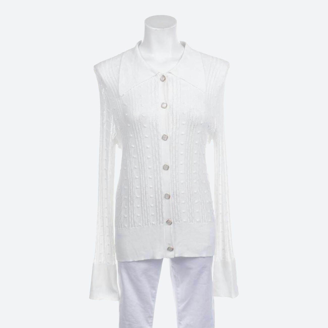 Image 1 of Cardigan S White in color White | Vite EnVogue