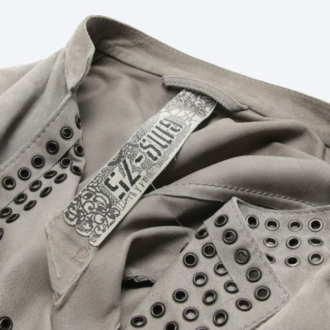 Image 3 of Leather Coat L Gray in color Gray | Vite EnVogue