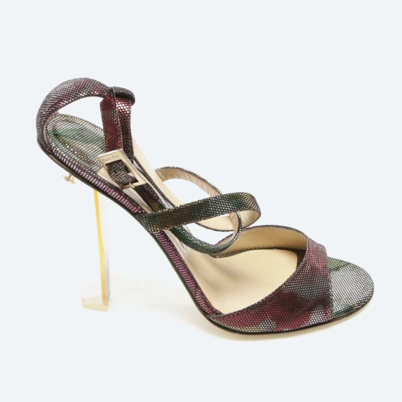 Image 1 of Heeled Sandals EUR 40 Multicolored in color Multicolored | Vite EnVogue