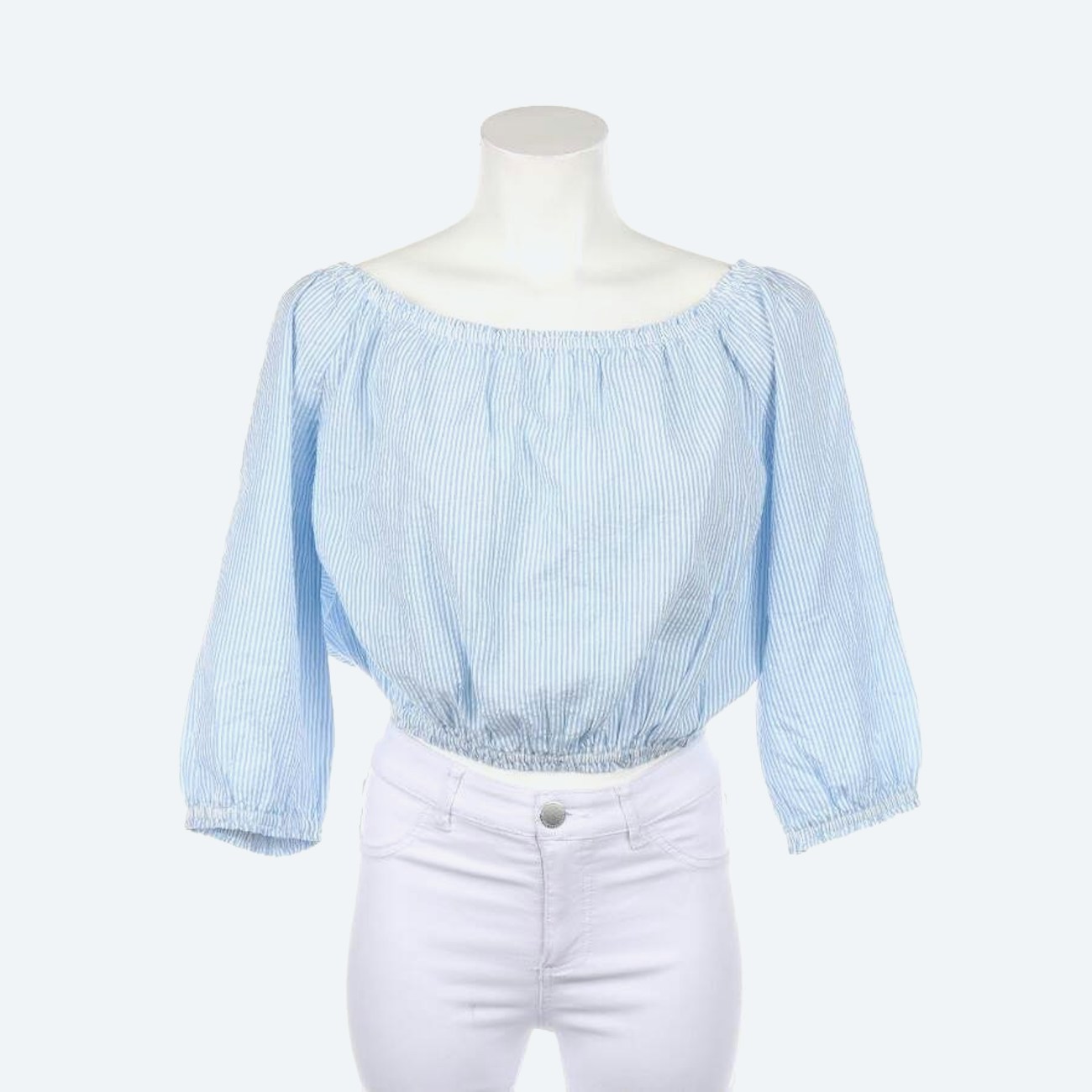 Image 1 of Shirt Blouse M Pastel blue in color Blue | Vite EnVogue