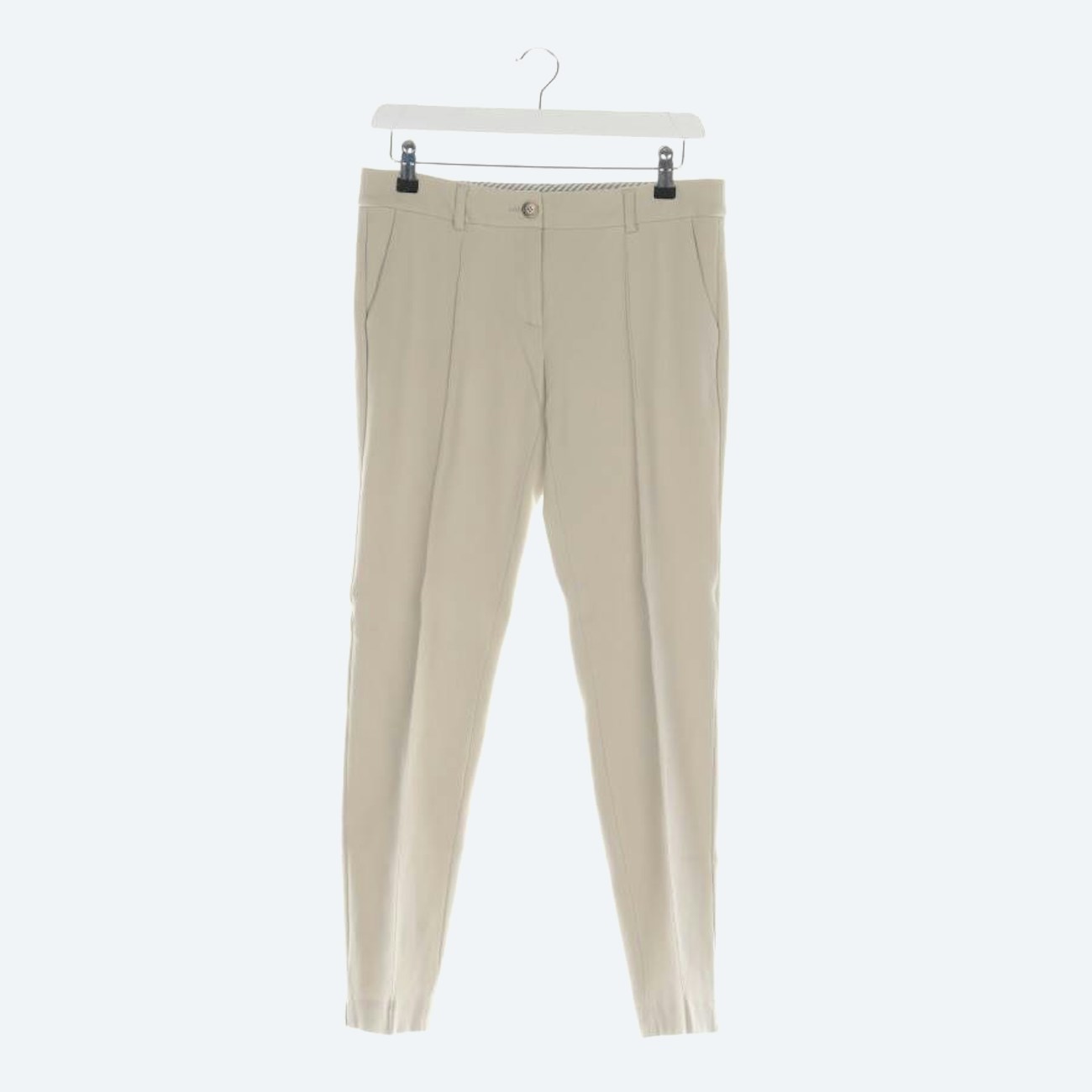 Image 1 of Trousers 36 Beige in color White | Vite EnVogue