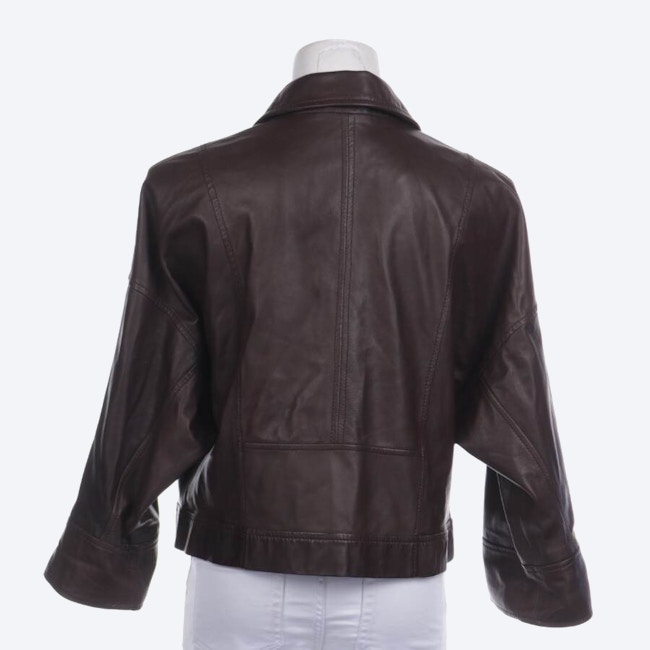 Image 2 of LeatherJacket 38 Dark brown in color Brown | Vite EnVogue