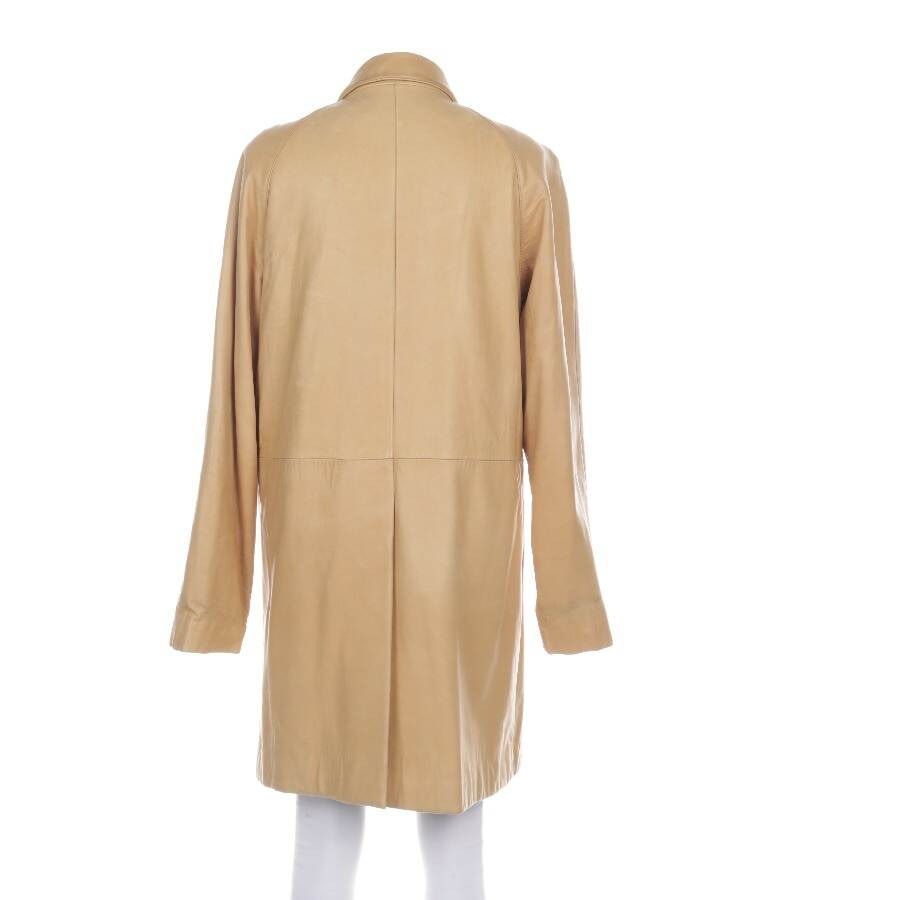 Image 2 of Leather Coat 48 Tan in color Brown | Vite EnVogue