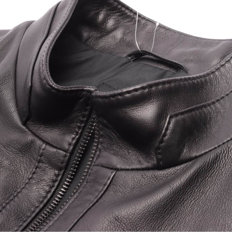 Image 3 of Leather Jacket 58 Black in color Black | Vite EnVogue