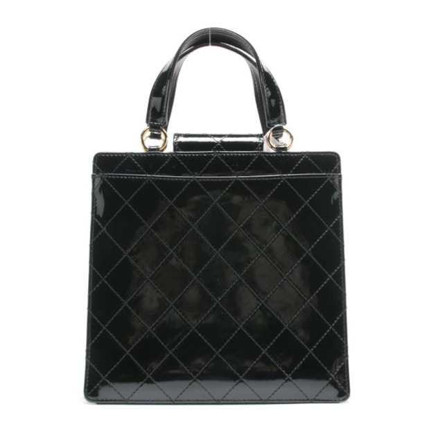 Vernis Handle Bag Handbag Black | Vite EnVogue
