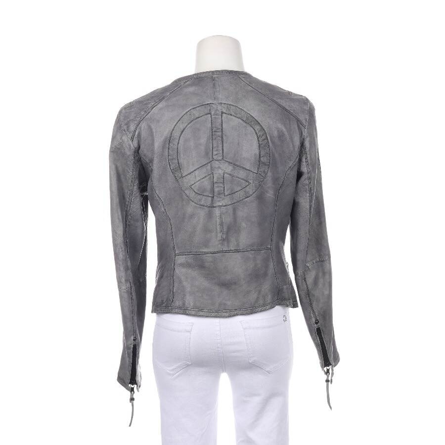 Image 2 of LeatherJacket 40 Lightgray in color Gray | Vite EnVogue