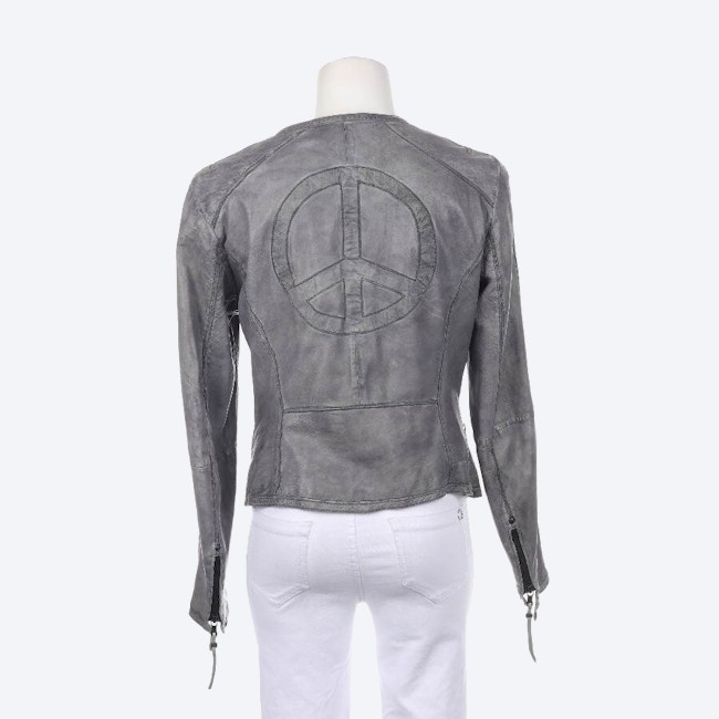 Image 2 of LeatherJacket 40 Lightgray in color Gray | Vite EnVogue