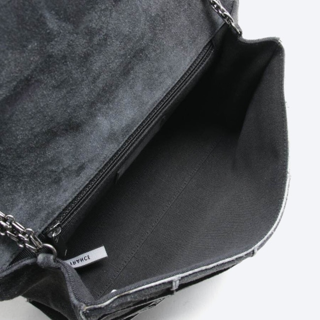 Image 5 of Timeless Stoff Blue Shoulder Bag Darkgray in color Gray | Vite EnVogue