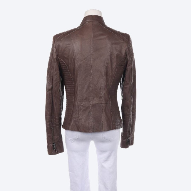 Image 2 of LeatherJacket 40 Dark brown in color Brown | Vite EnVogue
