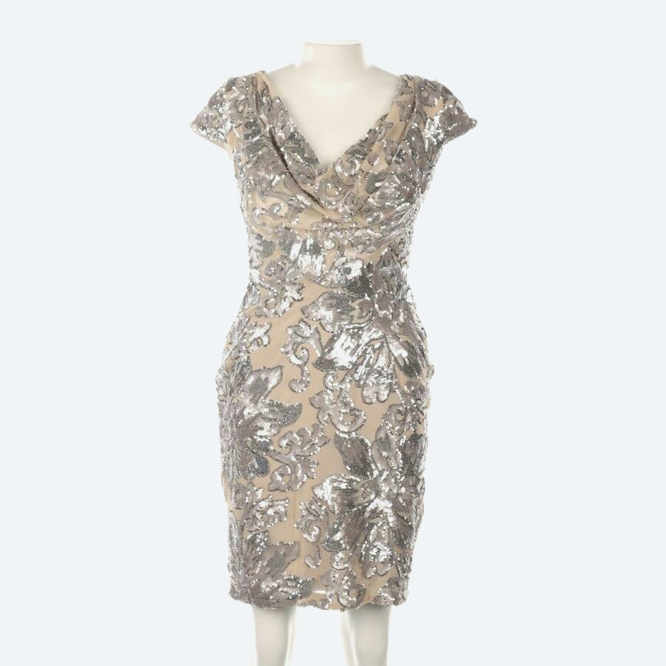 Image 1 of Cocktail Dress 34 Silver in color Metallic | Vite EnVogue