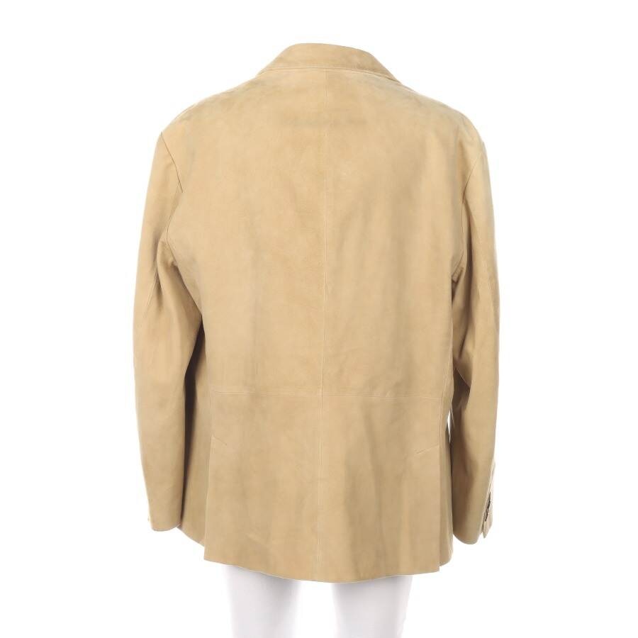 Image 2 of Leather Jacket 2XL Beige in color White | Vite EnVogue