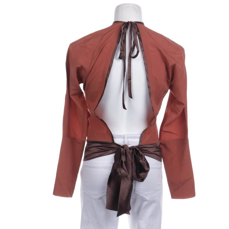 Image 2 of Shirt Blouse L Brown in color Brown | Vite EnVogue
