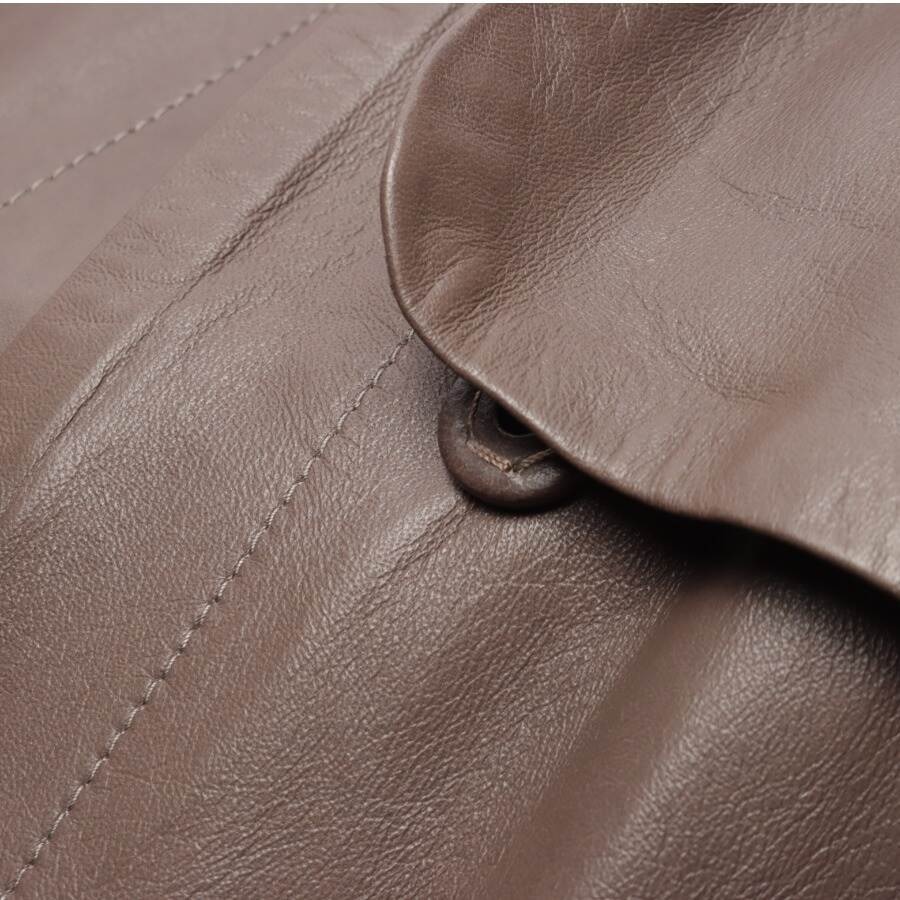 Image 4 of Leather Coat 34 Brown in color Brown | Vite EnVogue