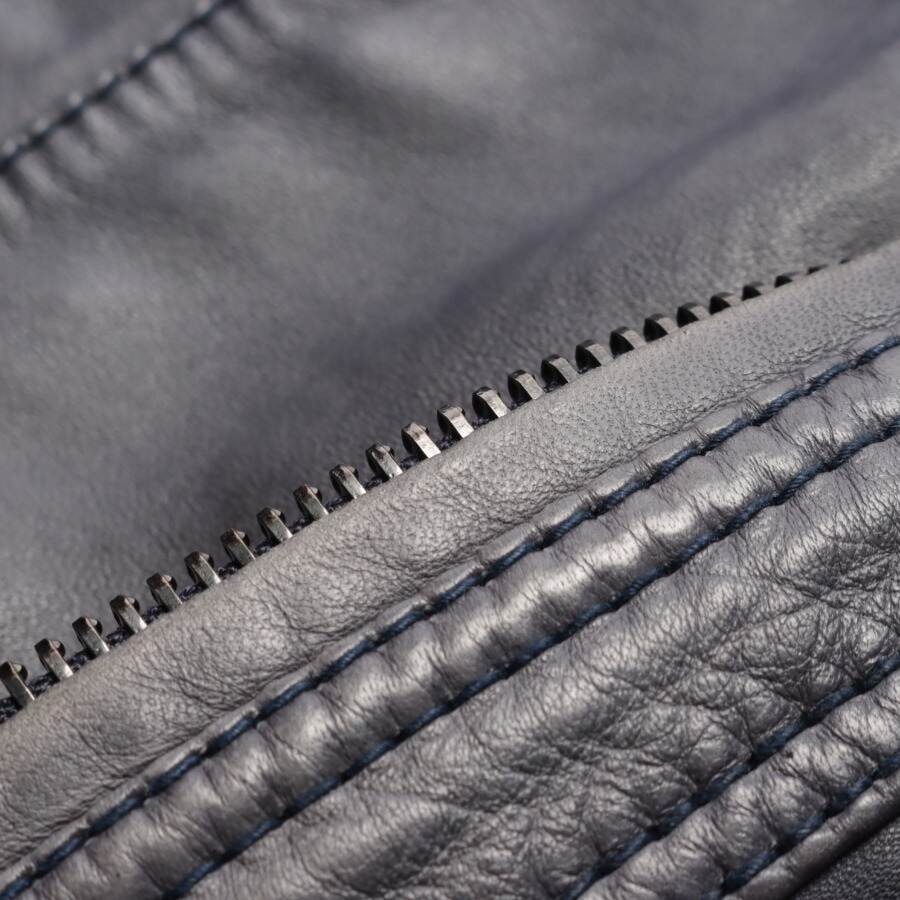 Image 5 of Leather Jacket 58 Blue in color Blue | Vite EnVogue