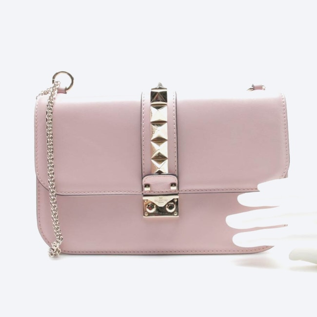 Image 4 of Rockstud Evening Bag Pink in color Pink | Vite EnVogue