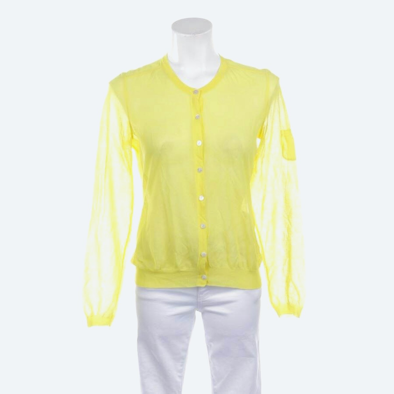 Image 1 of Cardigan S Yellow in color Yellow | Vite EnVogue