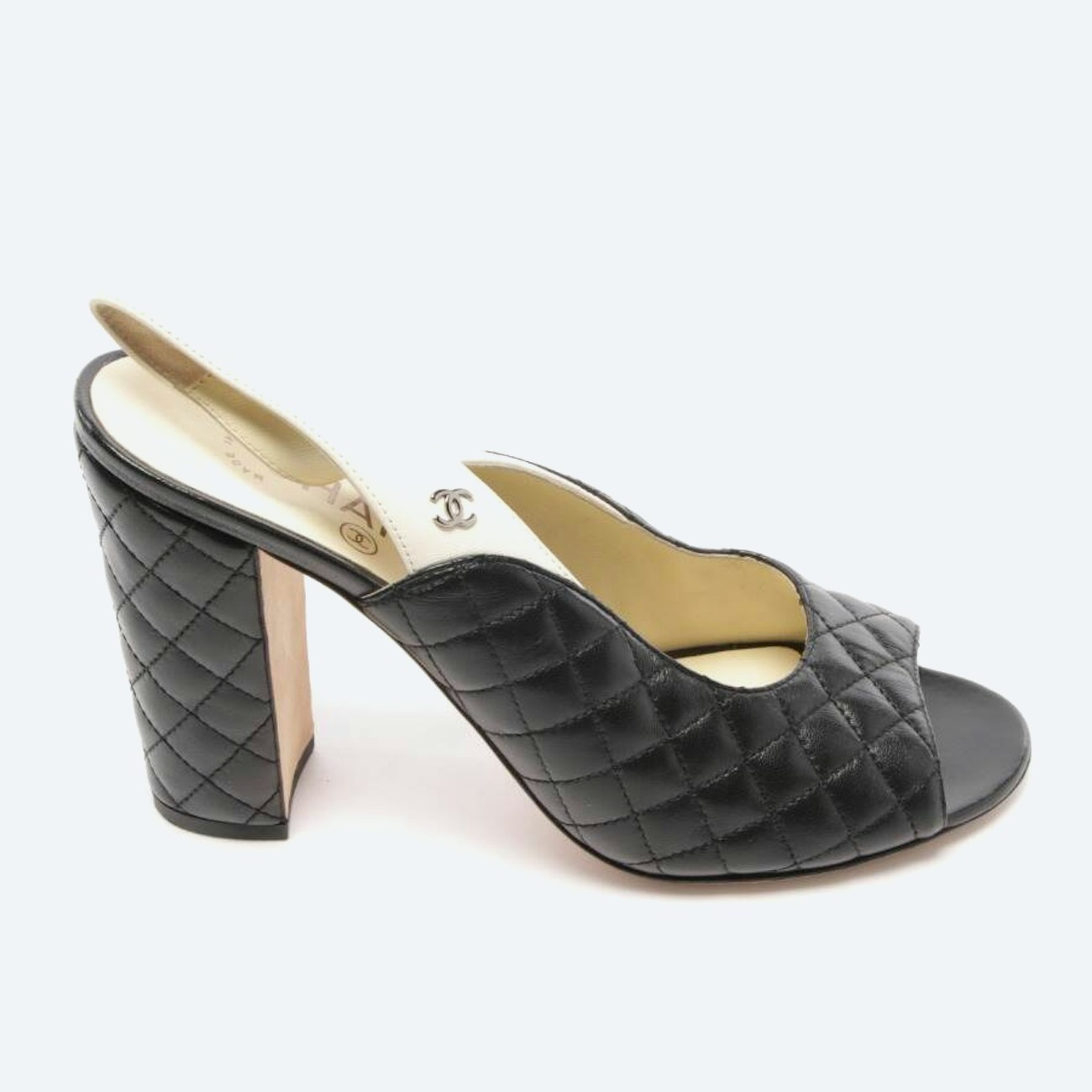 Image 1 of Heeled Sandals EUR 39.5 Black in color Black | Vite EnVogue