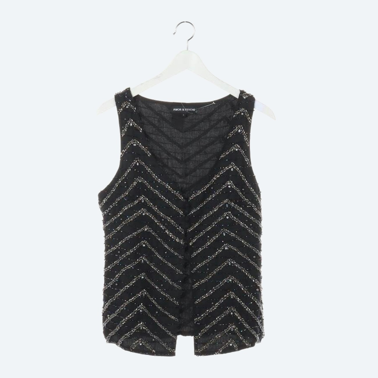 Image 1 of Linen Vest S Black in color Black | Vite EnVogue