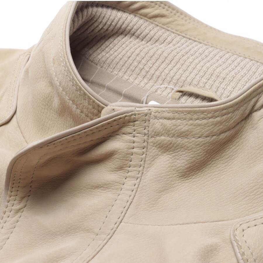 Image 3 of Leather Jacket 60 Beige in color White | Vite EnVogue