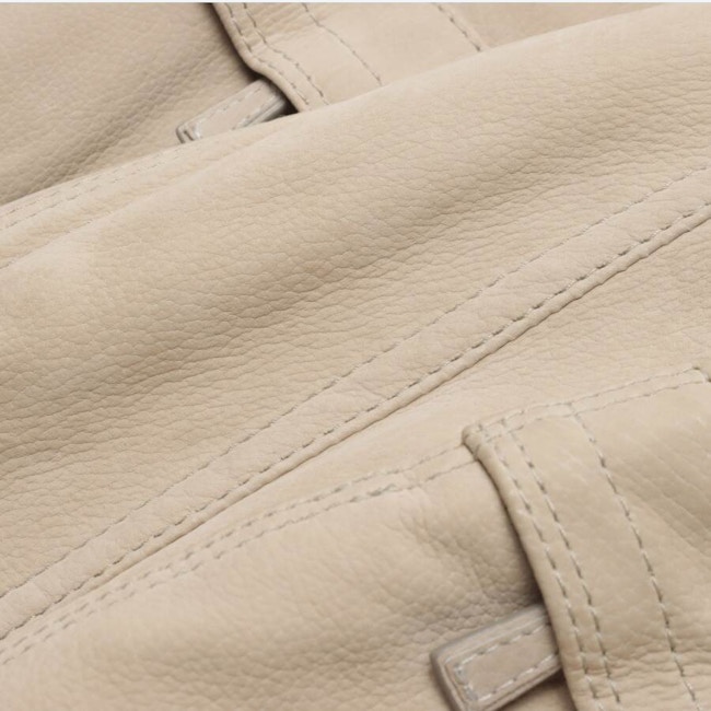Image 4 of Leather Jacket 60 Beige in color White | Vite EnVogue