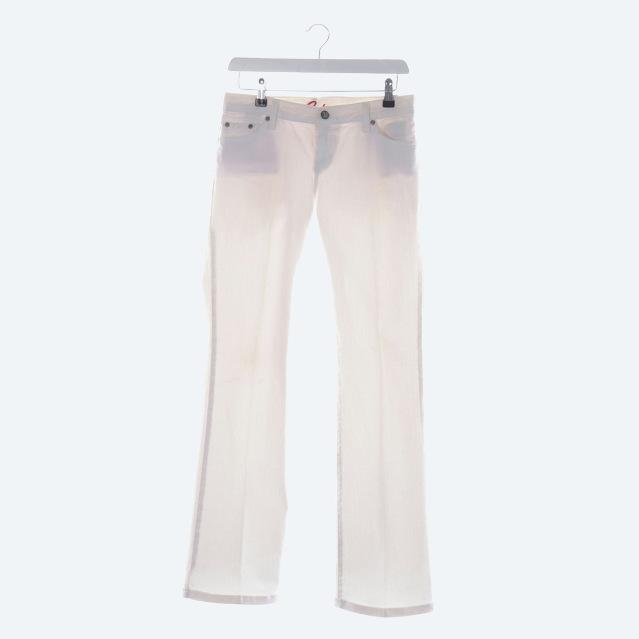 Image 1 of Jeans Bootcut W26 White in color White | Vite EnVogue